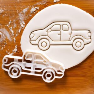 Pickup Truck Cookie Cutter Biscuit Cutter Camper Van Caravan Classic Automobile Shape Automotive Collector Birthday Party Favors Kids Vehicle Theme Baking Tool Car Truck (ONLY PICKUP TRUCK)