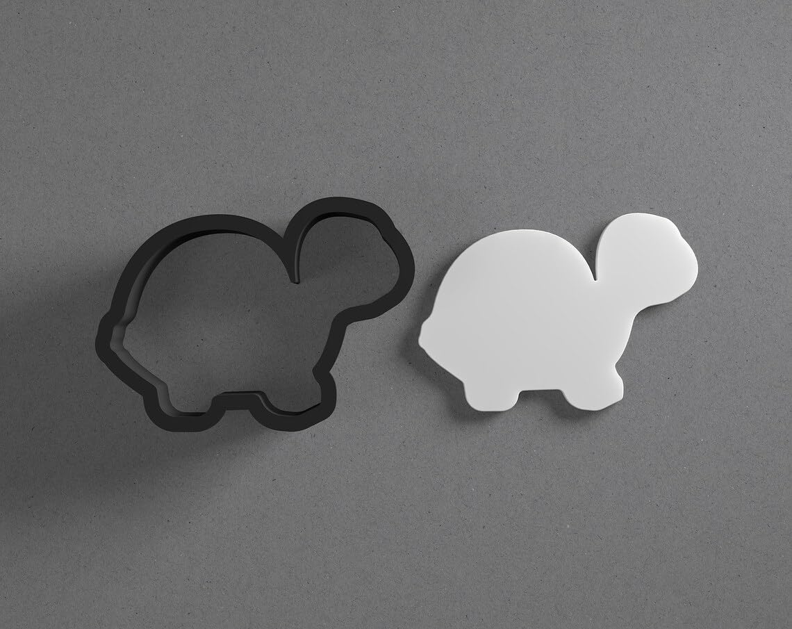 Turtle Shape Cookie Polymer Clay Cutter With Sharp Tapered Edge Earring Making Tool For DIY Jewelry Pendant Studs Sea Animal Cookie Cutter For Clay Art Craft Decoration Projects - Image 2