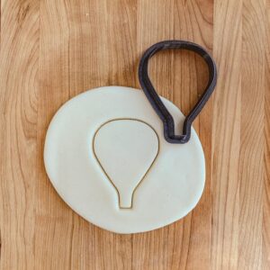 Balloon Plaque Cookie Fondant Clay Cutter for Baking Decorating Party Themes Customizable Edible Signs Dough Modeling Craft Projects Birthday Celebration Treats India Cookie
