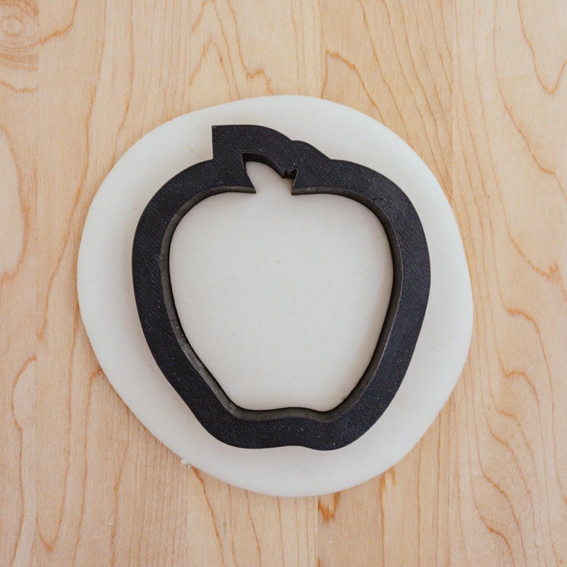 Apple Outline Cookie Fondant Clay Cutter for Baking Decorating Craft Projects Dough Modeling Kids School Themes Healthy Snack Party Treats Tool India CookieThis Apple Outline Cutter is - Image 2