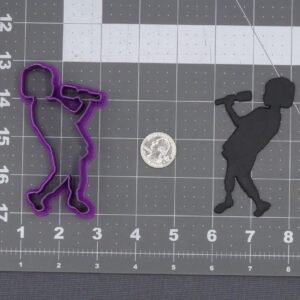 Black Girl Singing 266 K790 Cookie Cutter Silhouette for Music Theme Party Baking Tool Singer Shaped Biscuit Cutter for Kids Birthday Cookies Fondant Clay Craft Supplies Performance