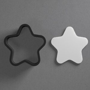 Rounded Five Pointed Star Polymer Clay Cutter Cookie With Sharp Tapered Edge Earring Jewelry Tool For Mini Studs Pendant Set Crafting Mold Cookie Cutter For Clay Art Accessories
