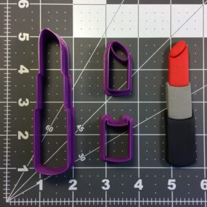 Black Lipstick 100 Cookie Cutter Set Cookie India Made Makeup Theme Cookie Mold for Girls Party Favors Beauty Salon Decorations Fondant Cutter for Biscuits Clay Crafts and Baking