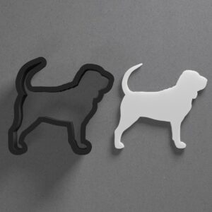 Bloodhound Dog Breed Face Shape Cookie Polymer Clay Cutter With Sharp Tapered Edge Earring Making Tool For DIY Jewelry Pendant Studs Pet Theme Cookie Cutter For Clay Art Craft