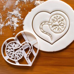 Placenta Cookie Cutter Cookie for Baking Anatomy and Physiology Themed Cookies Pregnancy Announcement Heart Shape Doctor Obstetrics Gynecology Midwife Medical Tool for Baking