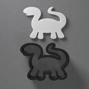 Cute Cartoon Dinosaur Cookie Polymer Clay Cutter with Sharp Tapered Edge for Jewelry Making, Mini Stud Earrings, Pendant Sets, Earring Crafting Tool, Cookie Cutter for Clay and Dough