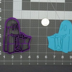 Halloween Ghost Trick or Treating 266 D947 Black Cookie Cutter for Spooky Holiday Cookies Halloween Party Baking Decoration Tool for Kids Crafts Treat Bags and Haunted House Themes