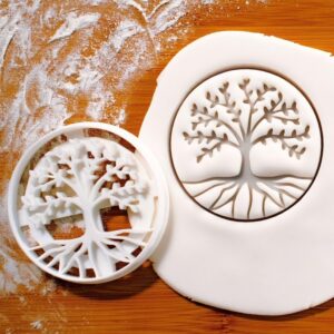 Tree of Life Cookie Cutter Cookie for Baking Mythology and Sacred Philosophy Themed Biscuits phylogenetic Creation Symbol Evolution Arborist Knowledge Heaven Inspired Baking Tool