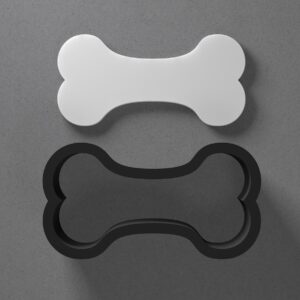 Dog Bone Pet Treat Shape Polymer Clay Cutter Earring Jewelry Tool for Mini Studs Dangle Pendants and Cookie Dough Shaping with Sharp Tapered Edge for Pet Animal Theme DIY Craft