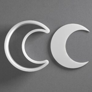 Crescent Moon Cookie Cutter Moon Shape Baking Tool for Cookies Biscuits Fondant Dough Clay Jewelry Making Earring Craft Decorating Party Baking and Daily Home Use