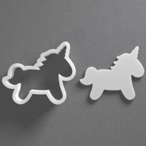 Unicorn Cookie Cutter Magical Horse Shape Baking Tool for Cookies Biscuits Fondant Dough Clay Jewelry Making Earring Craft Decorating Party Baking and Daily Home Use