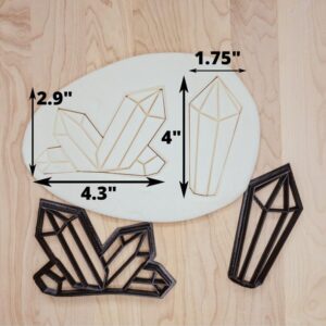Crystal Rock CrystIdeal for Crystal and Geode Themed Parties: Perfect for crystal enthusiasts, spiritual gatherings, or healing crystal-themed events, these cutters allow you to craft
