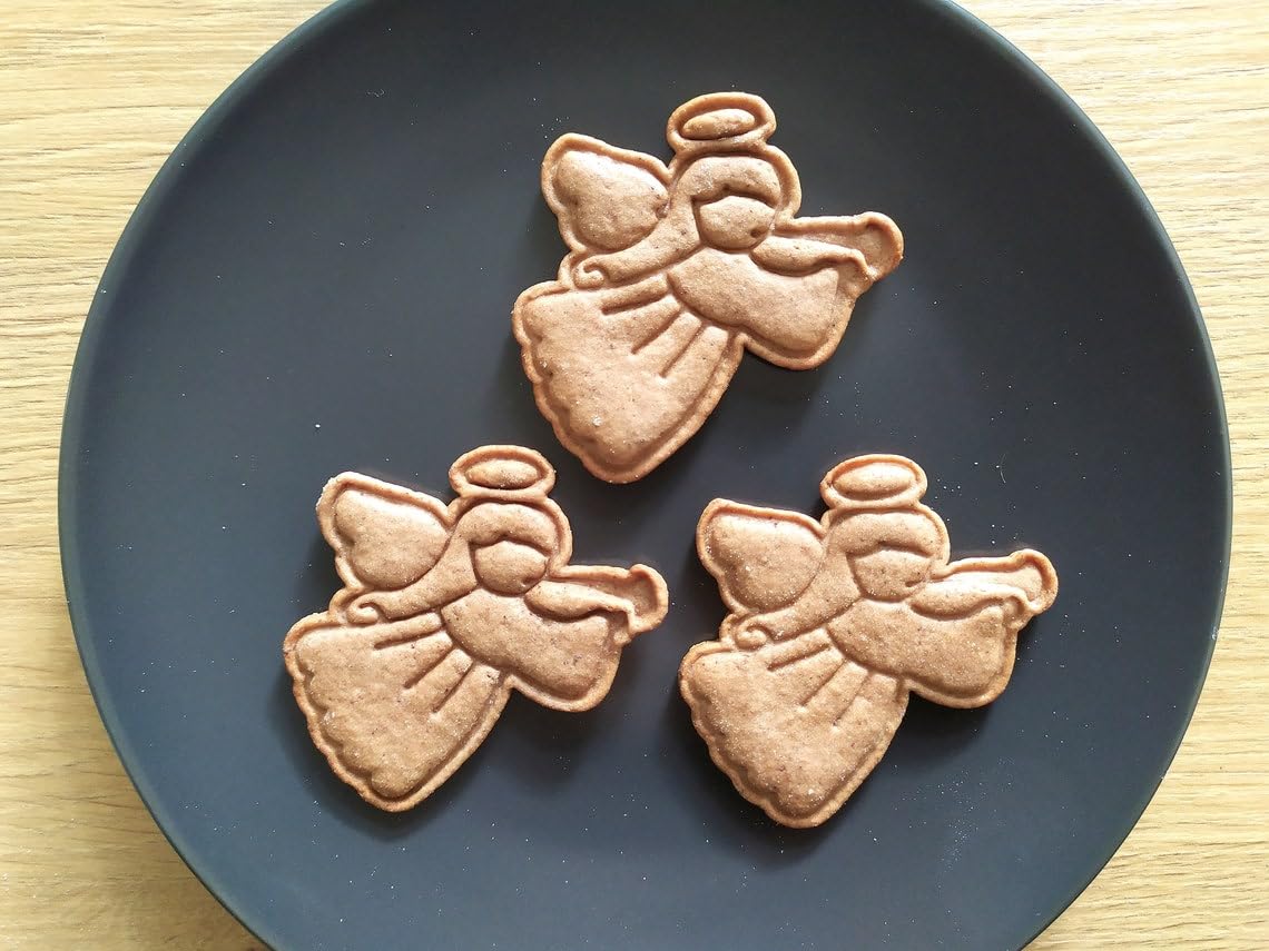 Angel with Trumpet Cookie Cutter Set for Making Shortbread Cookies Pastry Sugar Paste Fondant Icing for Homemade Cake Decoration Christmas Religious Theme Holiday Baking Set - Image 8
