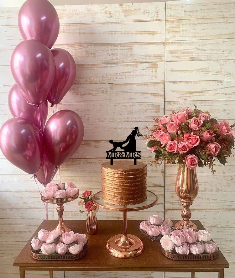Funny Bride Dragging Groom Wedding Cake Topper | Mr & Mrs Cake Topper | The Hunt Is Over Cake Decoration Wedding, Engagement, Anniversary, Reception, Bridal Shower Party Celebrations (6 inch) - Image 6