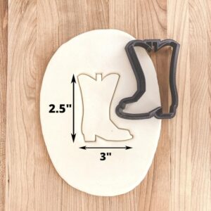 Cowboy Boot Outline Cookie Cutter Cookie for Fondant Clay Western Cowboy Theme Baking Craft Tools Rodeo Party Desserts DIY Use in India