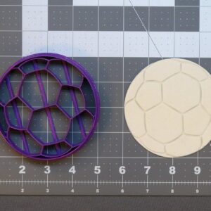 Black Cookie Soccer Ball Cookie Cutter for Sports Theme Birthday Football Party Favors Biscuit Fondant Cake Decorating Sandwich DIY Crafts Baking Activities and School Events
