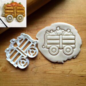 Pumpkin Wagon Cookie Cookie Cutter for Fall Baking, Harvest Festivals, Thanksgiving Treats and Autumn Parties, Suitable Size, Made in India