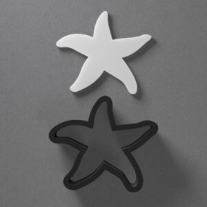 Starfish Shaped Polymer Clay Cutter with Sharp Tapered Edge for Precise Cutting, Jewelry and Earring Tool for Mini Studs and Pendant Sets, Multipurpose Cookie Cutter for Crafting