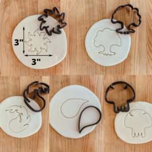 Magic The Gathering Inspired Symbols Cookie Fondant Clay Cutter Kit for Gaming Themed Baking Decorating Deck Building Party Treats Dough Modeling Craft Projects India Cookie