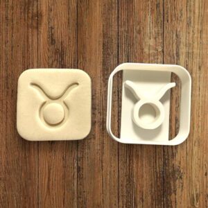 Taurus Astrology Sign Cookie Cutter for Making Shortbread Cookies with Zodiac Horoscope Theme Ideal for Birthday Baking Custom Astrological Fondant Sugar Paste Party Decoration