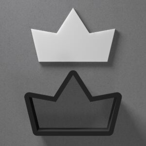 Crown Or Paper Boat Shape Cookie Polymer Clay Cutter With Sharp Tapered Edge Earring Making Tool For DIY Jewelry Pendant Studs Royal Party Theme Cookie Cutter For Clay Art Craft