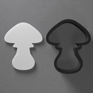 Toadstool Mushroom Polymer Clay Cutter Sharp Tapered Edge Clay Earring Cutter Jewelry Making Tool for Mini Studs Fairy Tale Pendant Set Cookie Cutter for Nature and Fantasy Clay Crafts