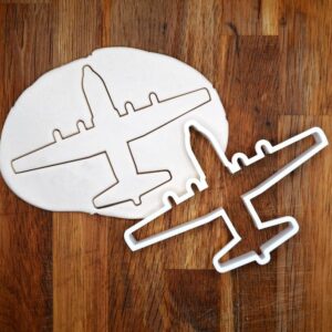 Black C130 Hercules Cookie Cutter India cookie Military Cargo Plane Shape Air Force Aviation Fondant Baking Tool Christmas Cookies Pilot Gift Cake Decorating Clay Jewelry Cutter