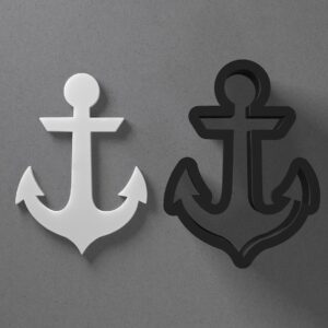 Anchor Shape Cookie Polymer Clay Cutter with Sharp Tapered Edge for Jewelry Making, Mini Stud Earrings, Pendant Sets, Earring Craft Tool, Cookie Cutter for Clay and Dough Shaping
