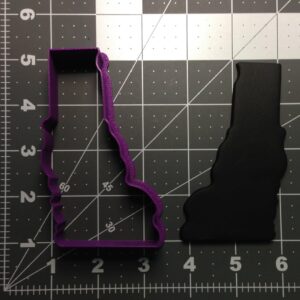 Black Cookie Vermont State Map Cookie Cutter for Baking Biscuits Pancakes Sandwiches Fondant and Crafting State Shape Cookie Decorating Tools for Kitchen Parties Geography Events