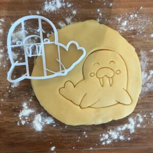 Black Walrus Cookie Cutter Ocean Animal Shape for Baking Polymer Clay Earrings Jewelry Making Fondant Crafts Ocean Birthday Favor Baby Shower Party Tool