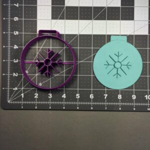 Black Cookie Snowflake Ornament Cookie Cutter for Baking Cookies Biscuits Fondant Sandwiches Pancakes Pastry Dough Cutter Tool for Christmas Winter Parties Holiday School Events