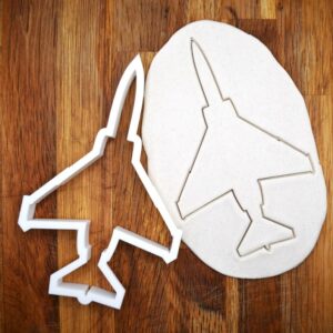 Black F4 Phantom Cookie Cutter India cookie F-4 Fighter Jet Military Plane Shape USAF Air Force Aviation Fondant Baking Tool Christmas Cookies Pilot Gift Cake Decorating Cutter