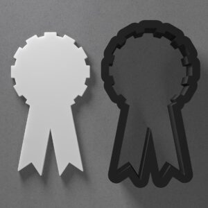 Award Ribbon Shape Polymer Clay Cutter With Sharp Tapered Edge Jewelry Earring Making Tool For Mini Studs Pendant Set Clay Mold Cookie Cutter For Prize Celebration Craft Projects