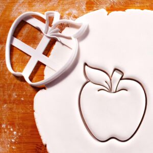 Apple Cookie Cutter for Back to School Teacher Appreciation Fall Harvest Baking Thanksgiving Party Supplies Autumn Treats Classroom Gifts Farm Fruit Theme Biscuits for Seasonal (ONLY APPLE)