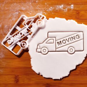 Moving Truck Cookie Cutter Housewarming Party Treats Real Estate Agent Client Gifts Moving Day Celebration Cookies New Home Baking Tool Detailed Design Realtor Event Family (ONLY MOVING TRUCK)