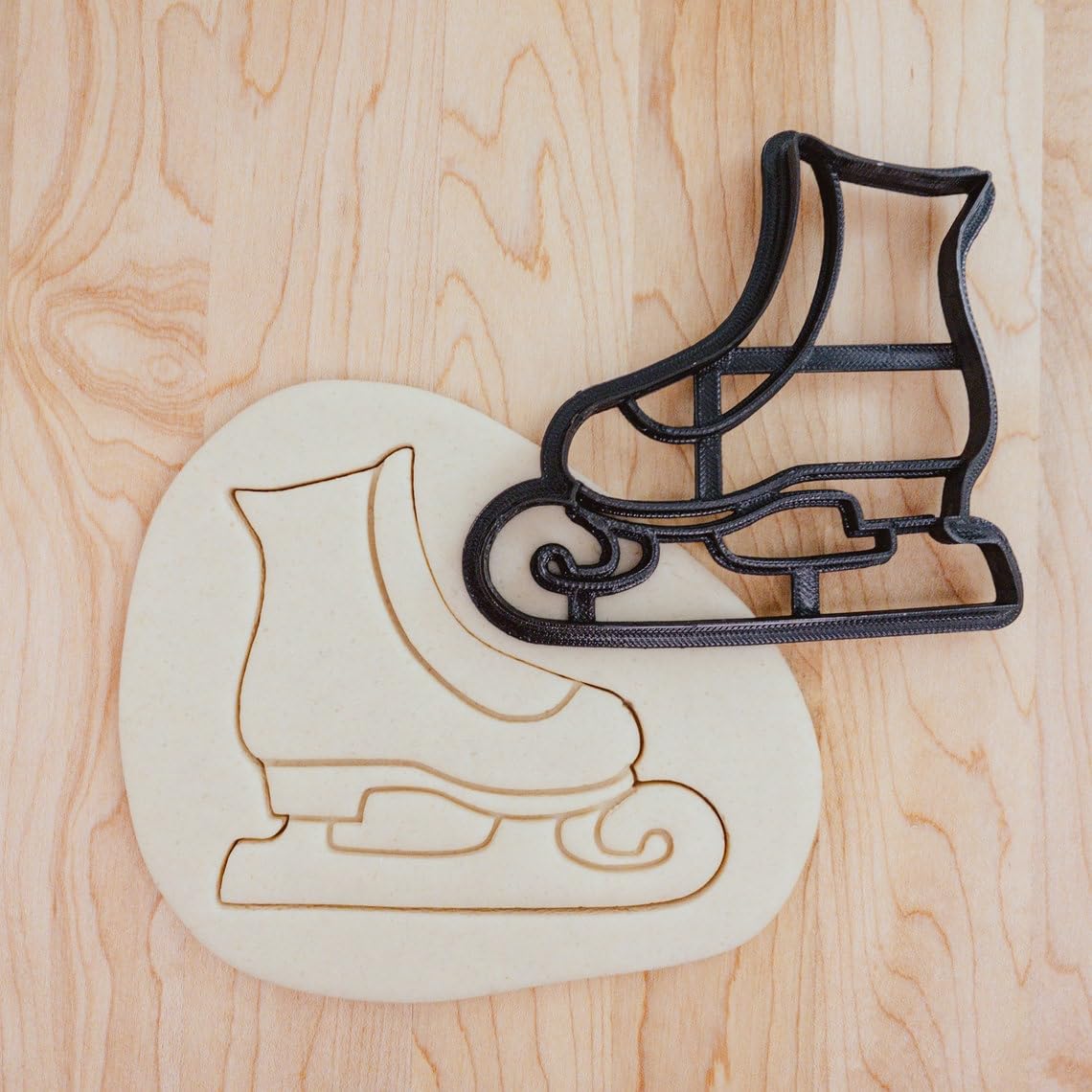 Figure Skate Christmas Winter Detailed Cookie Cutter Cookie for Fondant, Clay Crafting, Holiday Baking, Seasonal Decorations, Ice Skating Party Treats, and Festive Celebrations in - Image 7