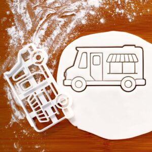 Ice cream truck cookie cutter for baking dessert themed biscuits summer food cart party decorations fun treat cutter for birthday celebrations pop up booths and ice cream party (ONLY TRUCK)