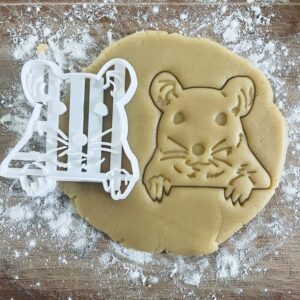 Black Rat Cookie Cutter Rodent Biscuit Cutter Cute Mouse Mice Rat Cookie Stamp Kids Party Ideas Lab Laboratory Gift Present Fondant Pastry Dough Tool