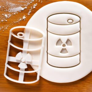 Nuclear Waste Cookie Cutter for Radioactive Science Theme Party Decorations Halloween Treats Chemistry Baking Educational Gifts Mad Scientist Lab Classroom Biscuits Craft Tool (ONLY NUCLEAR)