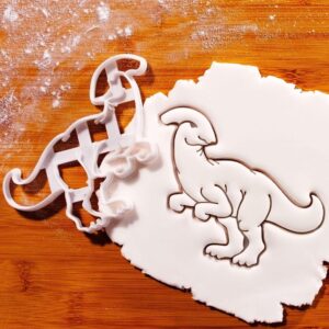 Parasaurolophus cookie cutter shaped like dinosaur for biscuit fondant clay baking perfect dinosaur parties kids birthday Jurassic-themed celebrations paleontology gifts (ONLY PARASAUROLOPHUS)