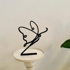 Minimalist Butterfly Statue Figure: Art Sculpture for Home or Office D�cor