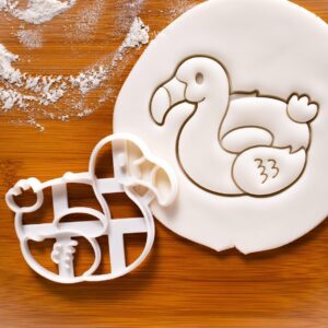 Flamingo Float Cookie Cutter Cookie India Nautical Summer Pool Party Birthday Baking Tool for Kids Beach Themed Celebrations and Outdoor Event Accessories for Fun (ONLY Flamingo Float)