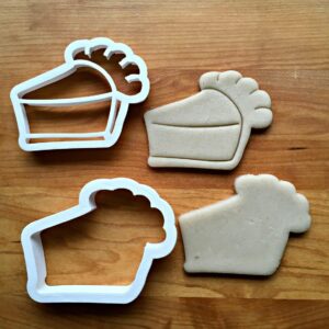 Set of 2 Cookie Slice of Pie Cookie Cutters Multi Size for Fun Baking Dessert Shaped Cookie Decorating Tools for Kids Kitchen Use Party Treats Made in India Reusable Durable Baking
