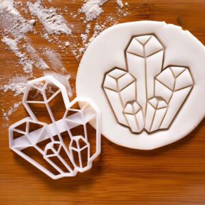 Crystal Cookie Cutter | Unique Biscuit Baking | Gem, Jewel, Precious Stone Fondant Mould | Pastry, Sandwich, Cake Decoration Tool | Baking Accessories Creative Kitchen Treats (ONLY CRYSTAL)