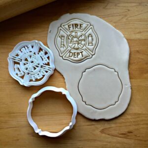 Cutters for Cookies India Made Cross Maltese Cookie Themes, Size in Parties, Rescue Firefighter Baking Cookie Suitable Set of Tools Ideal & Fireman Gifts DIY 2