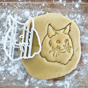 Black Maine Coon Cat Cookie Cutter Cat Face Biscuit Cutter Cute Maine Coon Gift Cat Lover Gift Cat Mom Present Fondant Clay Pastry Dough Baking Tool