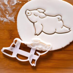 Yoga Pig Upward Facing Pose Cookie Cutter biscuits biscuit cutting fitness exercise themed cookie cutter ideal yoga lovers wellness baking creative health inspired treats (ONLY UPWARD FACING)