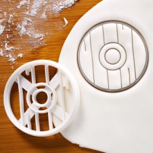Viking Shield Cookie Cutter Cookie for Baking Ancient Norse Mythology Themed Biscuits Medieval Birthday Party Supplies Nordic Warrior Shield Shape Baking Tool for Celebrations (ONLY Shield)