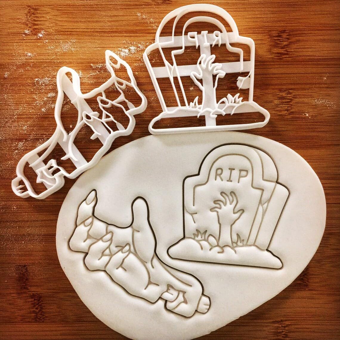 Zombie Hand Cookie Cutter Cookie Halloween Party Treats Baking Fondant Clay Cheese Cutters Perfect Spooky Zombie Snacks Themed Celebration Baking SuppliesThis Zombie Hand (ONLY Zombie Hand) - Image 3