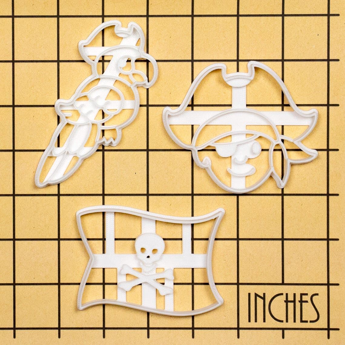 Pirate Flag cookie cutter kids birthday party biscuit fondant crafting tool nautical theme Halloween buccaneer skull crossbones pirate ship treasure map ocean treat vintage (ONLY PIRATE FLAG) - Image 6